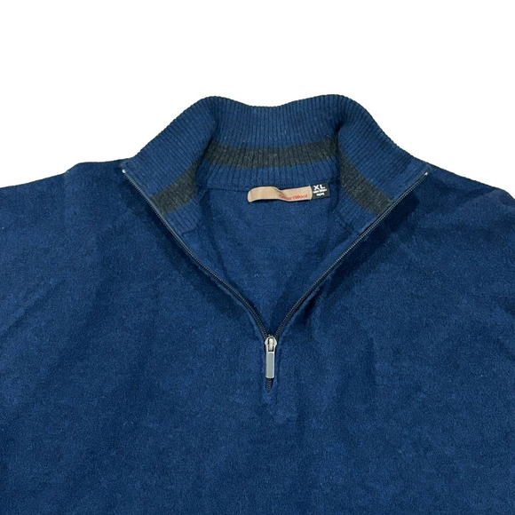 Smartwool Other - Smartwool 100% merino wool 1/2 zip Blue sweater XL retro grandpa
